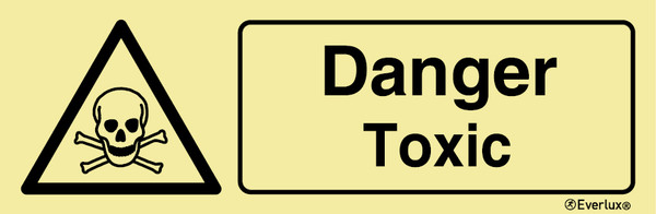 Everlux Self-adhe 400x150 Danger toxic sign  | IMPA 337600