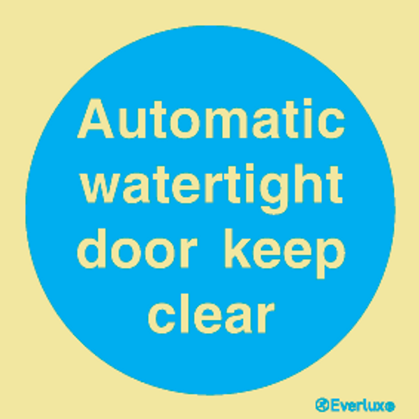Vinyl 100x100 Autom watertight DoorKeepClear | IMPA 335820