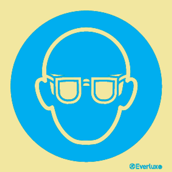 Everlux 200x200 Wear eye protection-mandatory | IMPA 335644