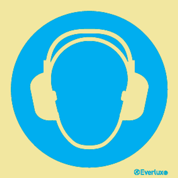 Everlux Self-adh 100x100 Wear ear protec-mandat | IMPA 335648