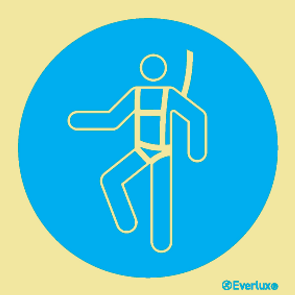 Self-Vinyl 200x200 Wear a safety harness | IMPA 335652