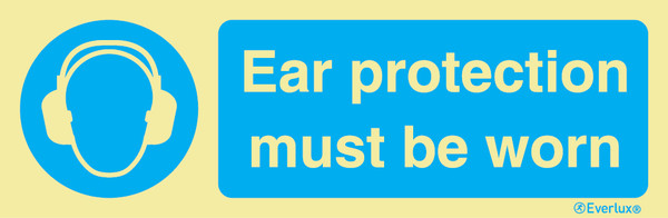 Everlux 300x100 Ear protection must be worn | IMPA 335723