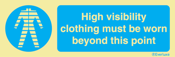 Vinyl 300x100 HighVisibilityClothing must worn | IMPA 335782