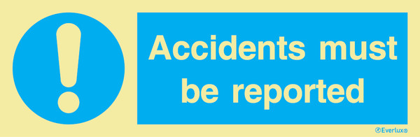 Everlux Self-adh 400x150 Accidents must reported | IMPA 335851