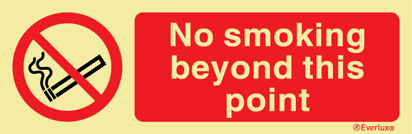 Self-Vinyl 300x100 No smok beyond this point | IMPA 338533