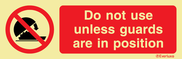 Rigid plastic 300x100 Do not use ...in position | IMPA 338569