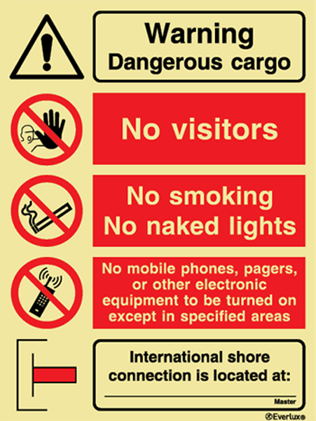 Everlux adh 300x400 Warn dange cargo-warn&prohib | IMPA 333014