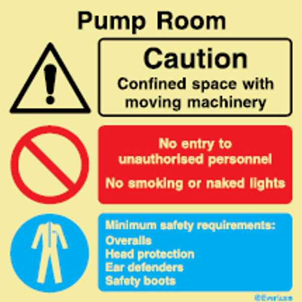 Rigid plastic 300x300 Pump room | IMPA 333137