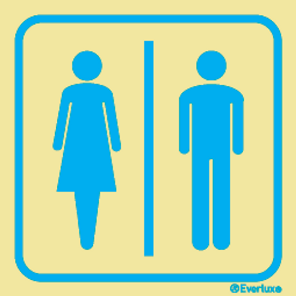 Self-adhe vinyl 200x200 Toilets (general) sign | IMPA 332408