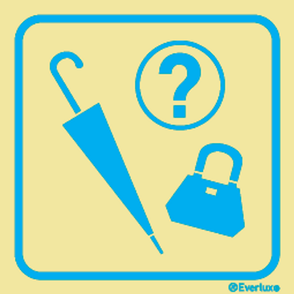 Self-adhe vinyl 200x200 Lost and found sign  | IMPA 332428