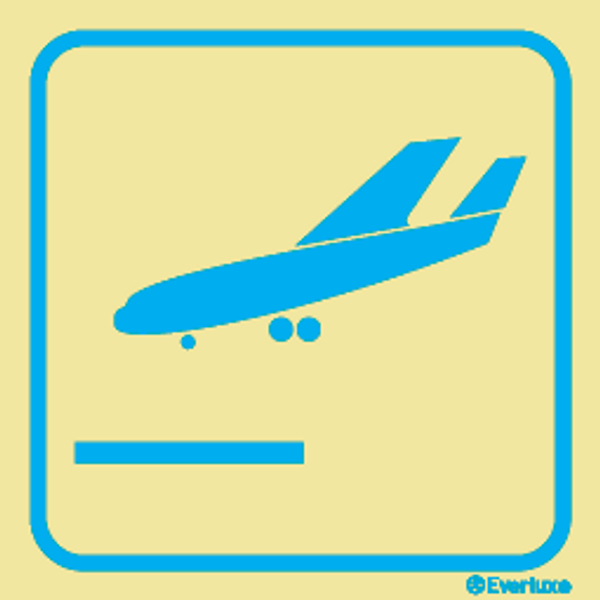 White rigid plastic 400x400 Arrivals sign  | IMPA 332437