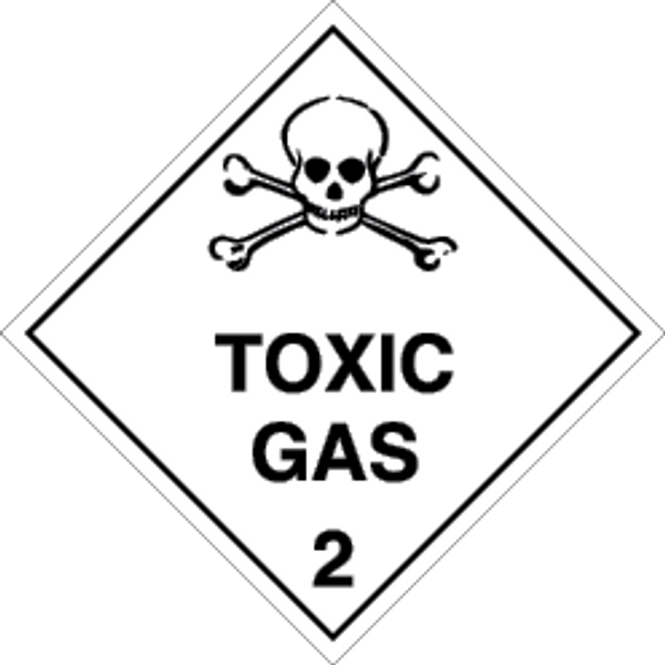 Self-adhe vinyl 200x200 Toxic gases Class 2.3  | IMPA 332209