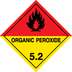 Rigid plastic 100x100 Organic perox. class5.2 | IMPA 332214