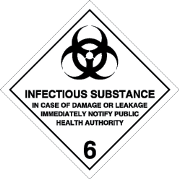 Rigid plastic 400x400 Infectious substances 6.2 | IMPA 332216