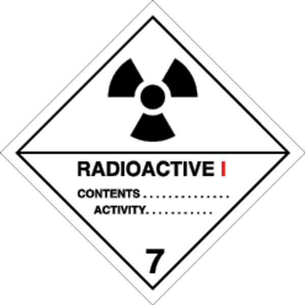 Vinyl 250x250 Radioactive mat. Category I-white | IMPA 332217