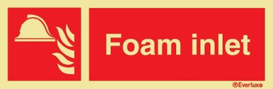 Everlux 400x120 Foam inlet sign | IMPA 336155 - Kyodo USA