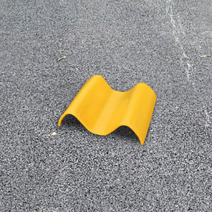 Yellow Long PVC Armco End Cap Yellow Long PVC Armco End Cap