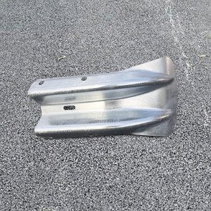 Galvanised Fishtail Armco Barrier End Cap Galvanised Fishtail Armco Barrier End Cap