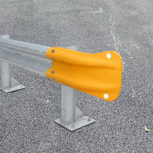Yellow Armco Fishtail End with Reflectors Yellow Armco Fishtail End with Reflectors