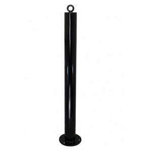 76mm Bolt Down Steel Bollard – Black 76mm Bolt Down Steel Bollard – Black