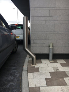 1100mm Above Ground Cranked Bollard