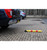 900mm High Fold Down Parking Post – Yellow & Red