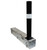 Fold Away (coffin) Black Bollard Post With Reflective White Band Fold Away (coffin) Black Bollard Post With Reflective White Band