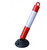 Plastic Flexible Bolt Down Bollard With Reflective Sticker Plastic Flexible Bolt Down Bollard With Reflective Sticker