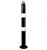 Black & White 76mm Bolt Down Steel Bollard
