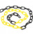 Yellow & Black Plastic Chain Link – 1 Metre Length