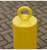 76mm Removable Yellow Security Post – Chain Eyelet & No Parking Logo