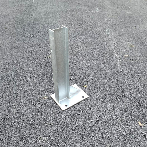 610mm Bolt Down Armco RSJ Barrier Post Galvanised
