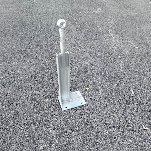 760mm Bolt Down Armco RSJ Handrail Mount Post