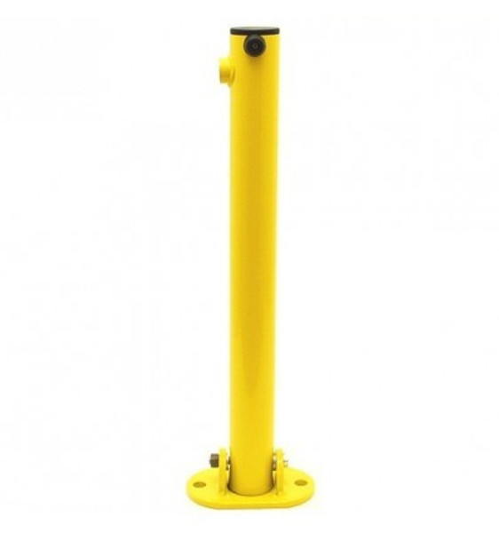 Bolt Down Folding Parking Post – Yellow