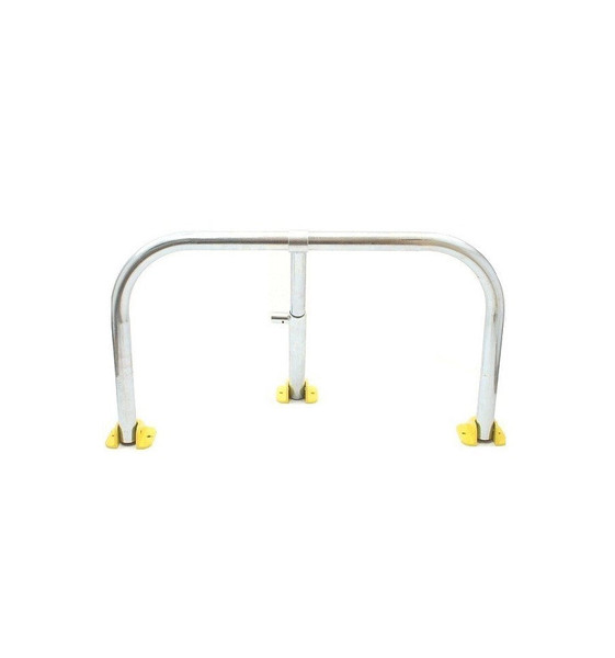 Fold Down Galvanised Hoop Barrier & Integral Lock