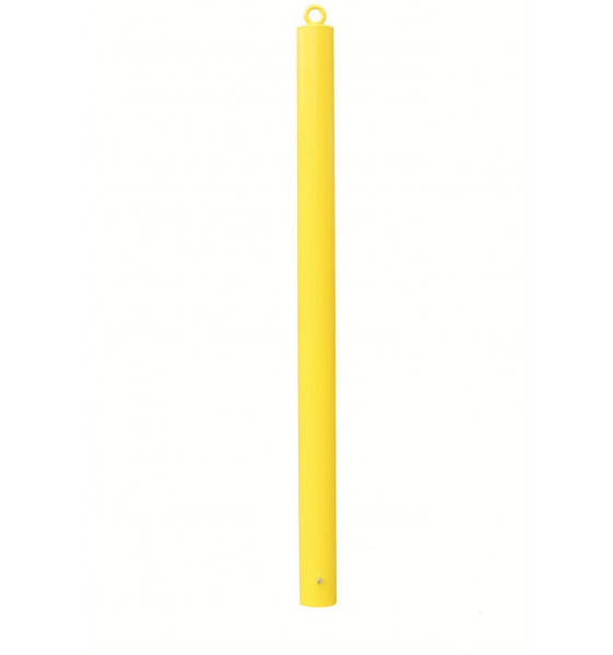 76mm Yellow Steel Bollard With Top Mounted Eyelet