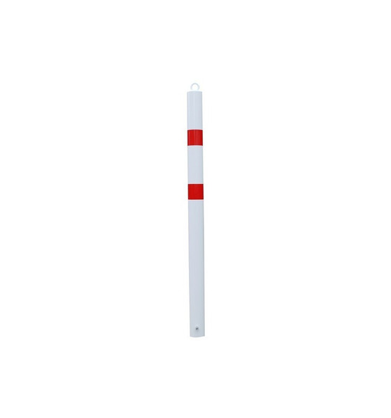 76mm Spigot Static Bollard – White & Red