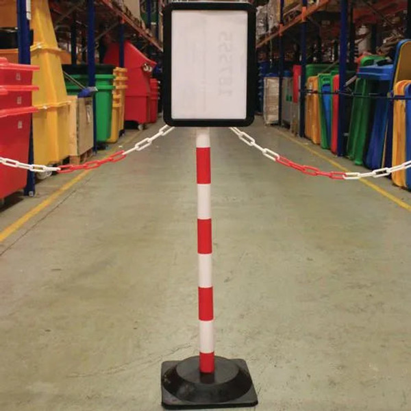 Plastic Post With A4 Sign Holder