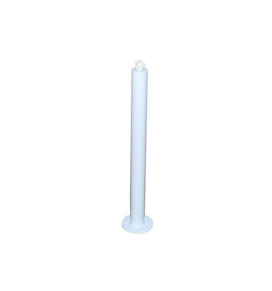 900mm High Steel Bolt Down Static Bollard With Chain Eyelet