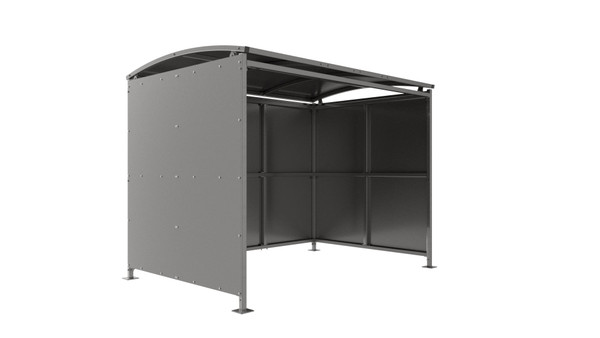 Badby Cycle Shelter Galvanised Steel Frame – Open Sided