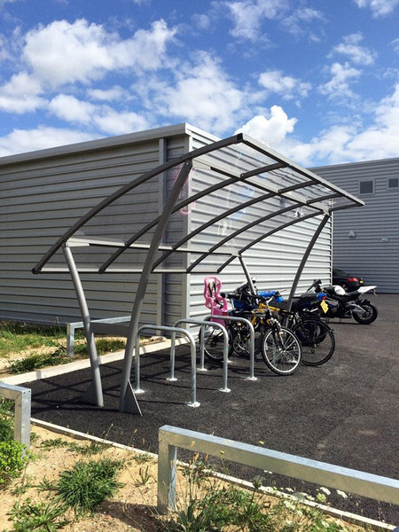 Bowland Cycle Shelter – Galvanised Steel Frame