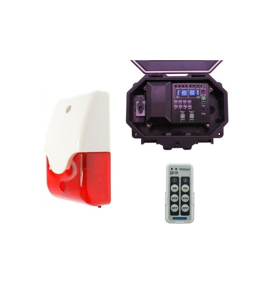 Protect 800 Outdoor Wireless Receiver With Siren & Flashing Strobe Light