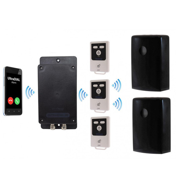 Battery Covert GSM UltraDIAL Alarm with 2 x Outdoor BT PIR’s