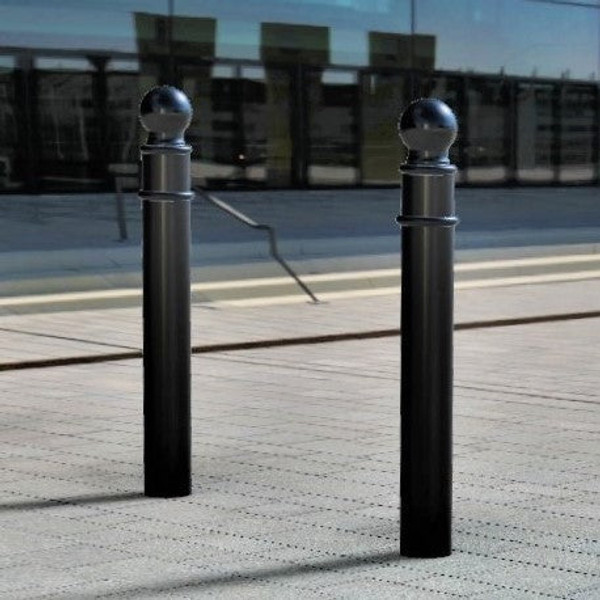1000mm Above Ground GFC5000 Sphere Top Ornamental Steel Bollard