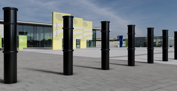 1000mm Above Ground GFC6000 Ornamental Substantial Bollard