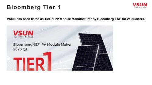 VSUN Vesta N VSUN600N-144BMH Panel Solar 600W, Paleta de 31