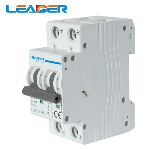 LEADER LDM7-2P-63-20A Mini Disyuntor Solar DC 20A 500V 2P