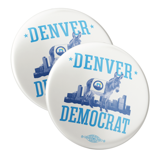 Donkey Skyline (2.25" Pin-Back Button -- Pack Of Two!)