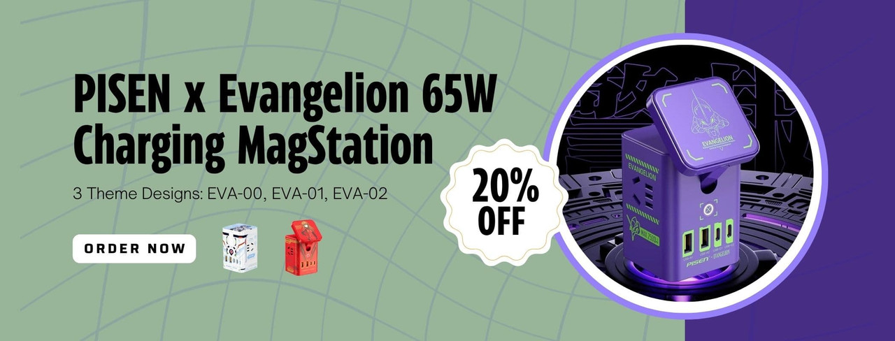 Black Friday | PISEN Evangelion Charging MagStation | Panda Wagon