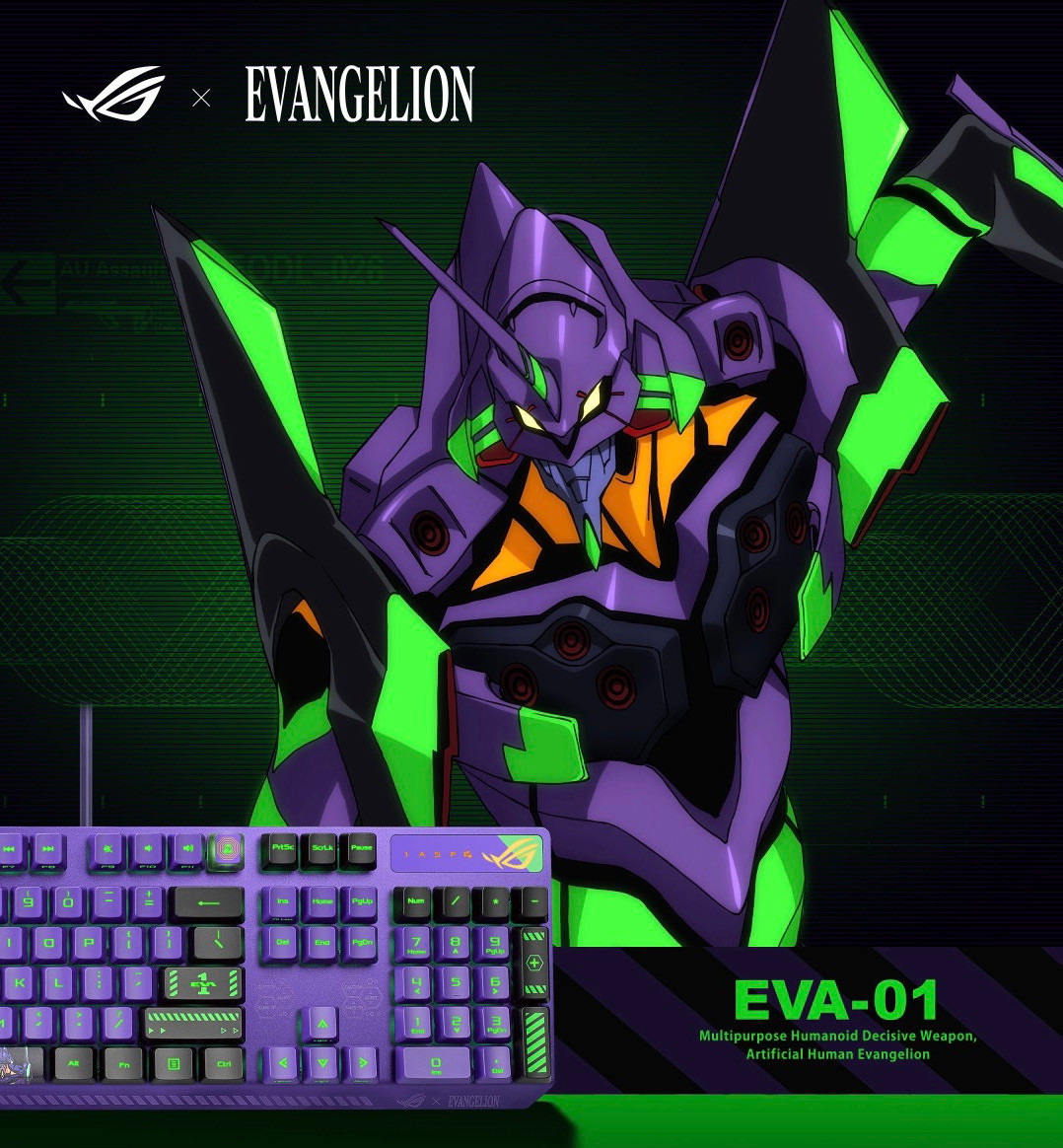 ROG x Evangelion Strix Scope RX EVA-01 Keyboard | Panda Wagon
